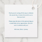 ハワイビーチウェルカム結婚Our's抱き枕 フェイバータグ (裏面)