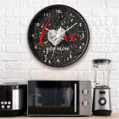 ハワイビーチコーラルハートフォトラブユーモア引用文 壁時計