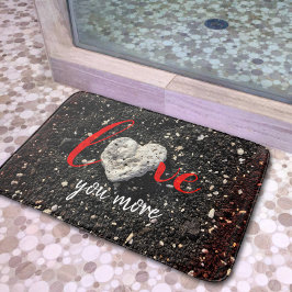 ハワイビーチコーラルハート愛You More Script バスマット