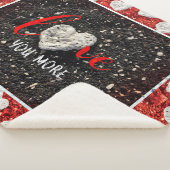 ハワイビーチコーラルロックハート愛You More Script シェルパブランケット (3/4)