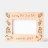 ハワイビーチサマーバケーションビーチハワイアンテーマ レーザー彫刻フレーム (正面)