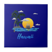 ハワイビーチサンセット タイル (正面)