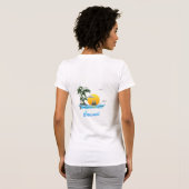 ハワイビーチサンセット Tシャツ (裏面フル)