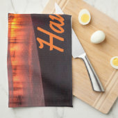 ハワイビーチハワイアン諸島 キッチンタオル (四つ折り)