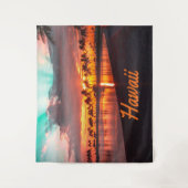 ハワイビーチハワイアン諸島 タペストリー (正面)