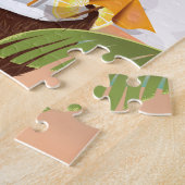 ハワイビーチバケーションポスター ジグソーパズル (側面)