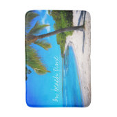 ハワイビーチパームツリーサンドビーチ時の写真 バスマット (正面縦)