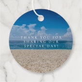 ハワイビーチフォトアロハデスティネーションウェディング フェイバータグ (裏面)