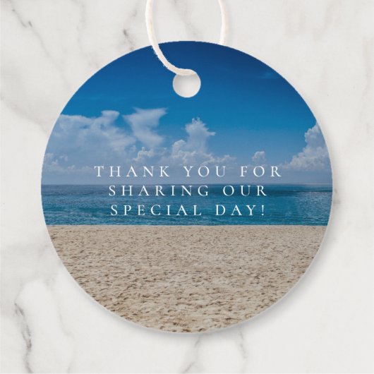 ハワイビーチフォトアロハデスティネーションウェディング フェイバータグ (裏面)