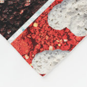 ハワイビーチ愛もっとハート写真はっきりした フリースブランケット (角)