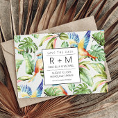 ハワイビーチ行き先結婚式 案内状