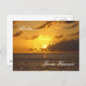 ハワイビーチ2アロハ…..，ハワイから ポストカード (正面/裏面)
