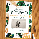 ハワイファイブ–0 50th誕生日カード 招待状