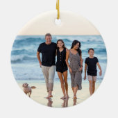 ハワイファミリーバケーションクリスマスオーナメント セラミックオーナメント (裏面)