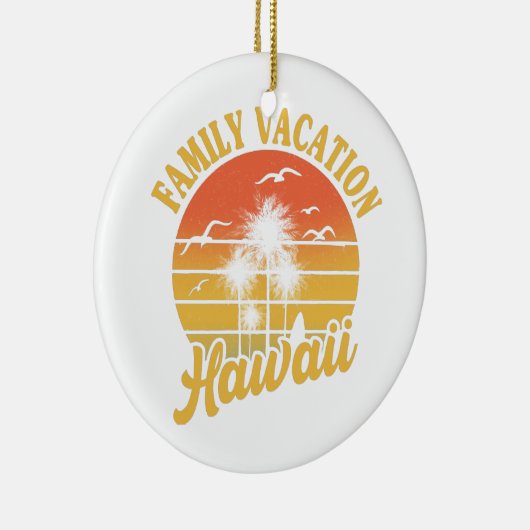 ハワイファミリーバケーション2022お土産ギフト セラミックオーナメント (右)