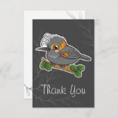 ハワイフォレストバードアコヘコヘ サンキューカード (正面/裏面)