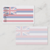 ハワイフラグ 名刺 (正面/裏面)