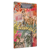 ハワイフラトラベルフラワーヴィンテージ クリップボード (右)