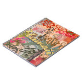 ハワイフラトラベルフラワーヴィンテージ ノートブック (左側)