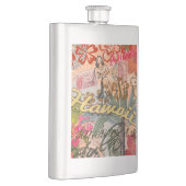 ハワイフラトラベルフラワーヴィンテージ フラスク (右)