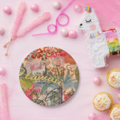 ハワイフラトラベルフラワーヴィンテージ ペーパープレート (パーティー)