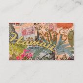 ハワイフラトラベルフラワーヴィンテージ 名刺 (裏面)