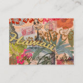 ハワイフラトラベルフラワーヴィンテージ 名刺 (裏面)