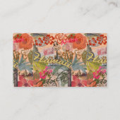 ハワイフラトラベルフラワーヴィンテージ 名刺 (裏面)