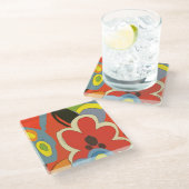 ハワイフラワーズガラスコースター ガラスコースター (アングル)