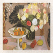 ハワイフラワーズガラスコースター ガラスコースター (正面)