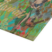 ハワイフラワーフラヴィンテージフローラグラフィック カッティングボード (角)