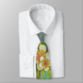 ハワイフラワーフラヴィンテージフローラグラフィック ネクタイ (タイ)