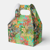 ハワイフラワーフラヴィンテージフローラグラフィック フェイバーボックス (裏面サイド)