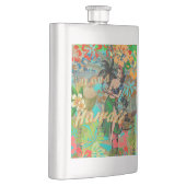 ハワイフラワーフラヴィンテージフローラグラフィック フラスク (右)