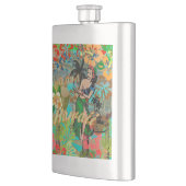 ハワイフラワーフラヴィンテージフローラグラフィック フラスク (左)