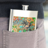 ハワイフラワーフラヴィンテージフローラグラフィック フラスク (インサイチュ)