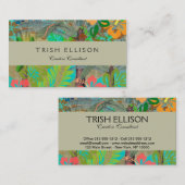 ハワイフラワーフラヴィンテージフローラグラフィック 名刺 (正面/裏面)