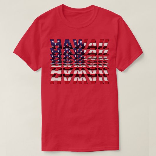 ハワイフリップ文字効果 Tシャツ (デザイン正面)