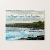 ハワイブラックサンドビーチジャーニー目的地 ジグソーパズル (横)