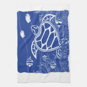 ハワイブルーカメ キッチンタオル (縦)