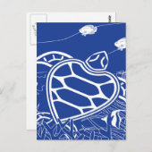 ハワイブルーカメ ポストカード (正面/裏面)