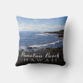 ハワイプナルゥビーチシーン クッション (裏面)