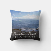 ハワイプナルゥビーチシーン クッション (正面)