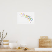 ハワイプライドぼやけ ポスター (キッチン)