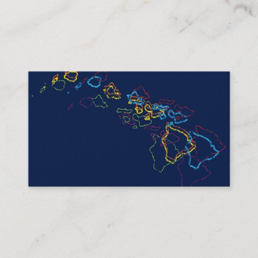 ハワイプライドぼやけ 名刺 (正面)