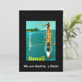 ハワイプライベートパーティの招待状 招待状 (スタンド正面)