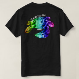 ハワイプラクティスアロハ – トライバルホヌレインボー Tシャツ