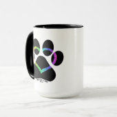 ハワイプラクティスアロハ – 子猫ラブレインボー マグカップ (正面左)