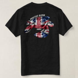 ハワイプラクティスアロハ – Tribal Honu HIFlag Tシャツ