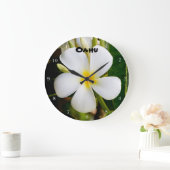 ハワイプルメリア ラージ壁時計 (ホーム)